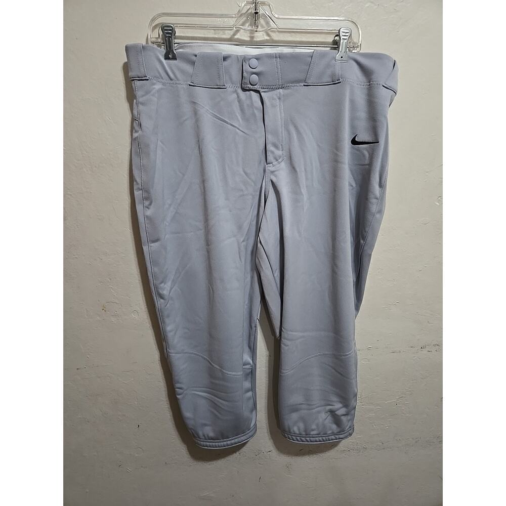 Nike performance cropped pants softball Dri fit gray sports women’s XL new